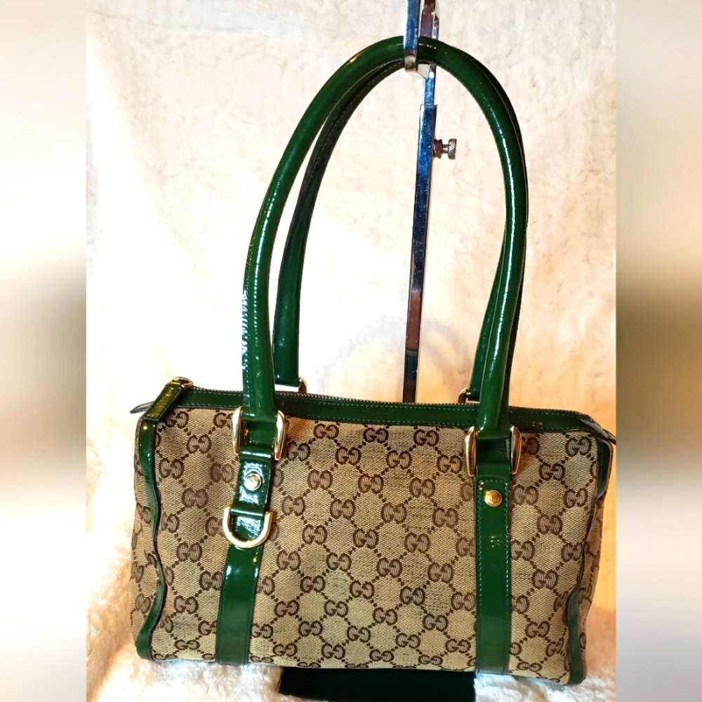 Gucci Monogram Boston Bag